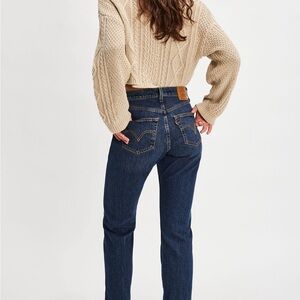 Classic Blue Straight Leg Women's Jeans